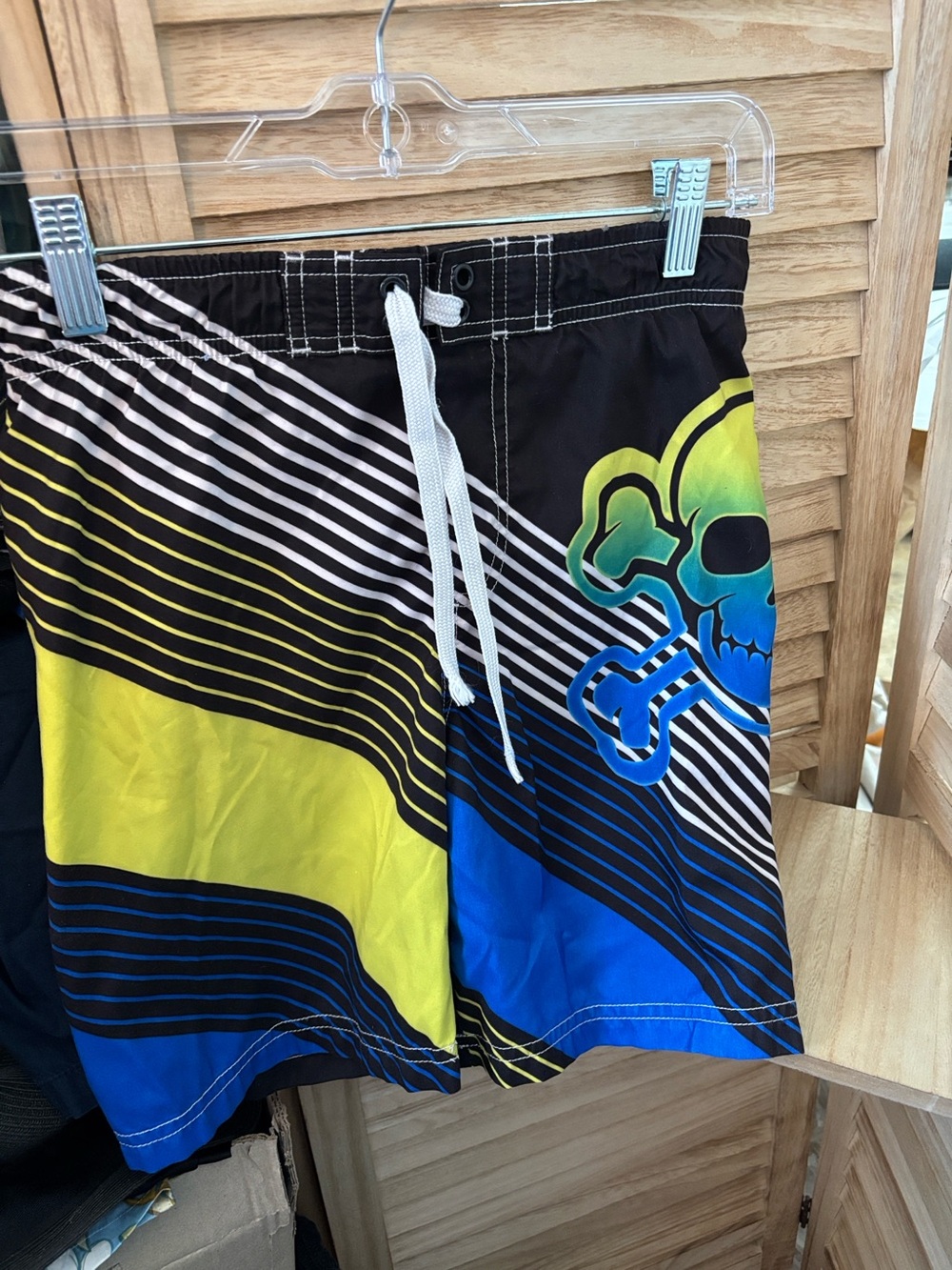 jumping beans Black Swim Shorts with White Stitching 7